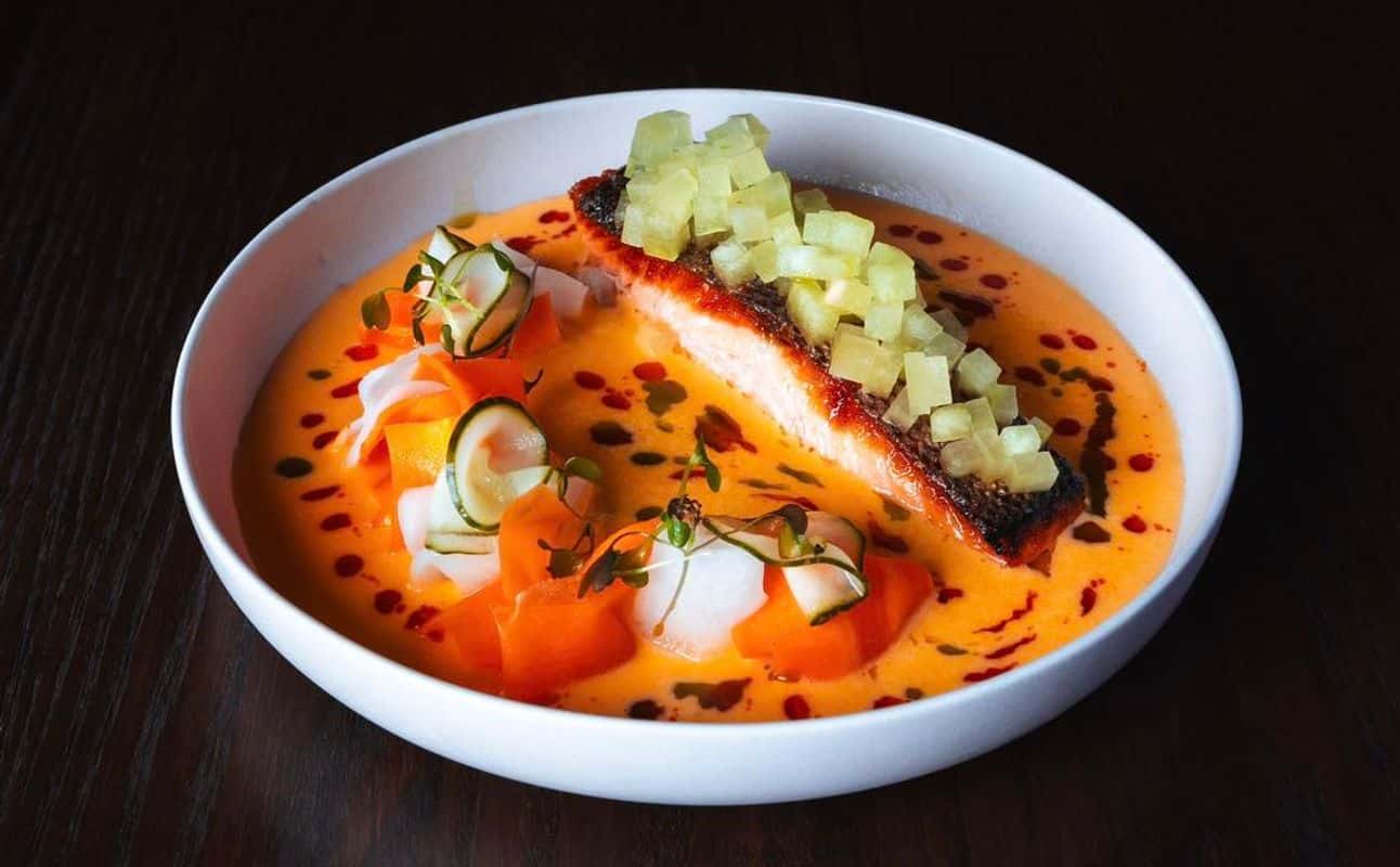 Enjoy European, Fusion, Dairy free options, Gluten Free options, Vegetarian options, Vegan options, Restaurant, Cocktail bar, Table service, Indoor & outdoor seating, $$$, Groups, Views and Families cuisine at Pink Lady Rooftop in Christchurch Central, Christchurch