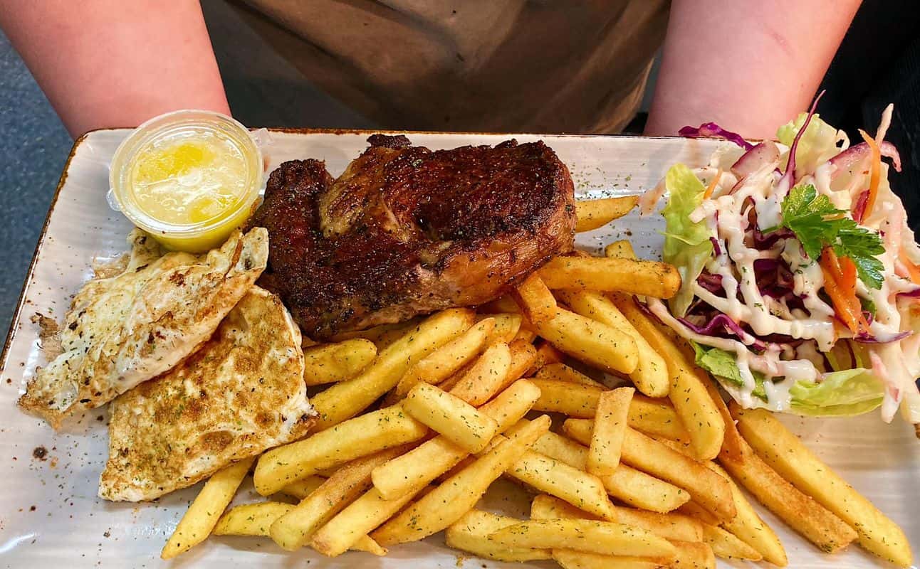 Enjoy Grill & barbeque, New Zealand, Vegetarian options, Gluten Free options, Restaurant, Bars & pubs, Indoor & outdoor seating, Table service, $$$, Groups, Families and Special occasion cuisine at Shaby Shack Smokehouse Bar & Grill in Oamaru, Otago