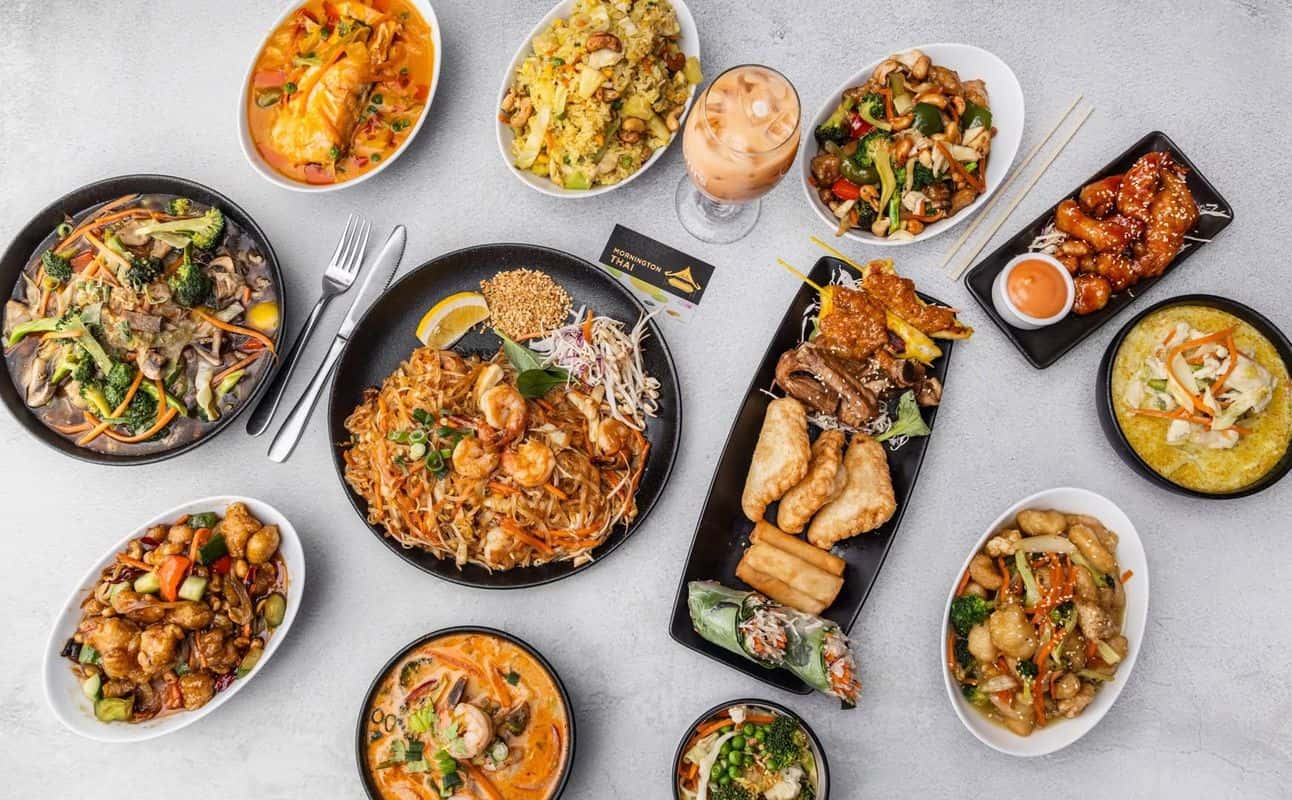 Enjoy Thai, Gluten Free options, Vegan options, Vegetarian options, Restaurant, Late night, Highchairs available, Table service, Wheelchair accessible, Private dining, Indoor & outdoor seating, $$, Families, Groups, Special occasion, Date night and Hidden gems cuisine at Mornington Thai in Mornington, Otago