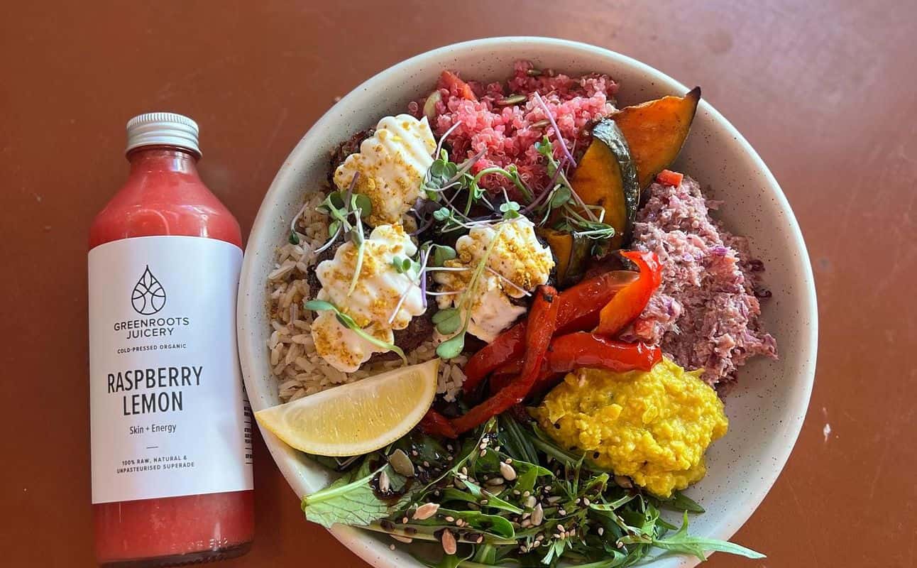 Enjoy Cafe, Vegan, Vegetarian, Gluten Free options, Vegan options, Vegetarian options, Dairy free options, Cafe, Restaurant, Indoor & outdoor seating, Table service, Dog friendly, $$, Families and Groups cuisine at Barefoot Eatery in Christchurch Central, Christchurch