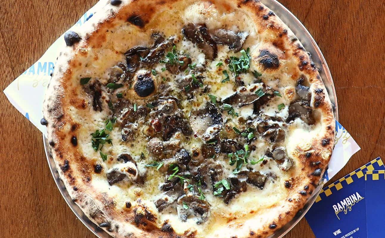 Enjoy Pizza, Italian, Restaurant, Table service, $$, Families and Groups cuisine at Bambina Pizzeria Waterfront in Wellington City Centre, Wellington