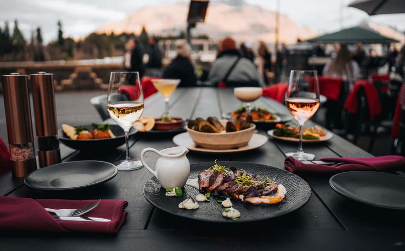 Enjoy Small plates, European, Spanish, Gluten Free options, Vegan options, Vegetarian options, Restaurant, Dog friendly, Free wifi, Child friendly, Table service, Waterfront, Wheelchair accessible, Indoor & outdoor seating, $$$, Families, Views, Kids, Date night, Special occasion, Groups and Hidden gems cuisine at Momentos By The Lake in Queenstown CBD, Queenstown