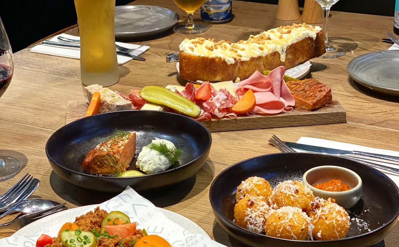 Enjoy New Zealand, Dairy free options, Gluten Free options, Vegan options, Vegetarian options, Restaurant, Indoor & outdoor seating, Street parking, $$, Groups, Families and Live music cuisine at The Grange in Takapuna, Auckland