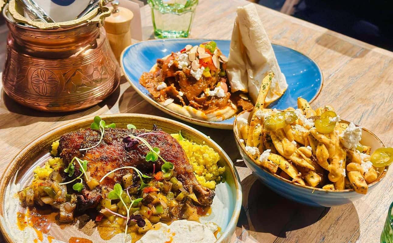 Enjoy Mediterranean, Dairy free options, Gluten Free options, Vegan options, Vegetarian options, Restaurant, Indoor & outdoor seating, Table service, $$$, Groups, Families and Special occasion cuisine at Bodrum Market in Newmarket, Auckland