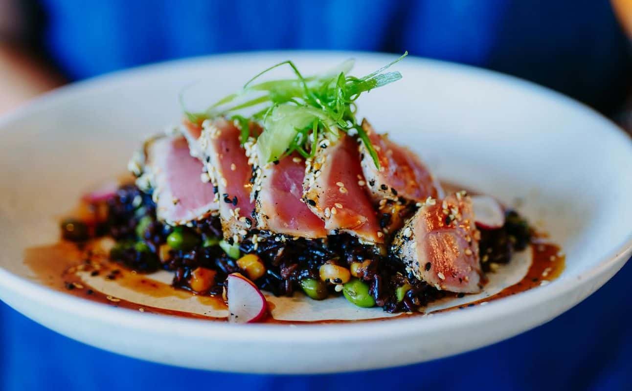 Enjoy Seafood, Vegetarian, Vegetarian options, Dairy free options, Vegan options, Restaurant, Waterfront, Table service, Wheelchair accessible, Indoor & outdoor seating, $$$$, Date night, Families, Views and Special occasion cuisine at Finz Seafood & Grill in Queenstown CBD, Queenstown